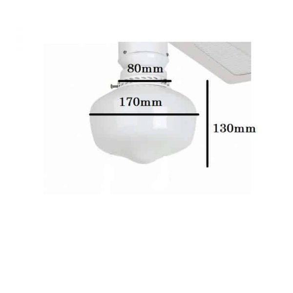 Tulipa Cristal Ventilador para Tornillo - Imagen 2