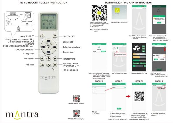 Ventilador de Techo Dc Exterior Negro Mantra - Imagen 6