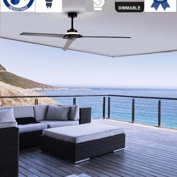 Ventilador de Techo Dc Exterior Negro Mantra