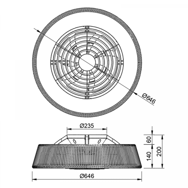 Ventilador Techo Polinesia Grande Mantra - Imagen 2